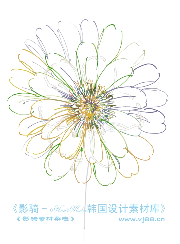 花紋花朵裝飾修飾HanMaker韓國(guó)設(shè)計(jì)素材庫(kù)