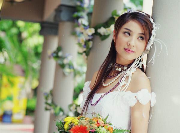 婚紗攝影樣片美麗新娘圖片