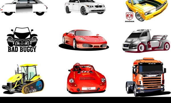 名車描繪矢量圖集1圖片
