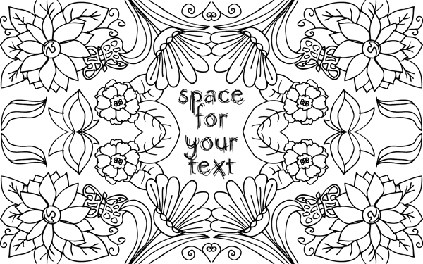 手绘背景矢量插画