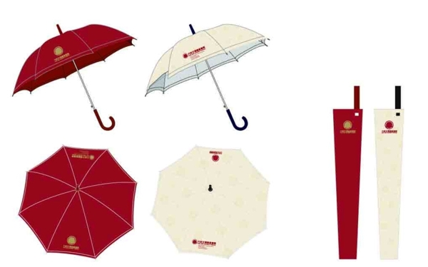 广告伞遮阳伞矢量图图片