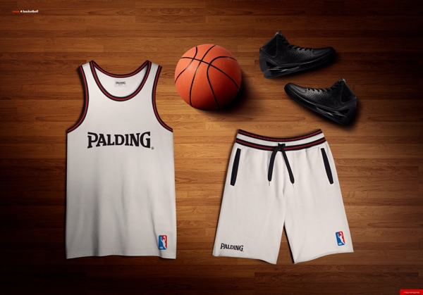 篮球服装样机