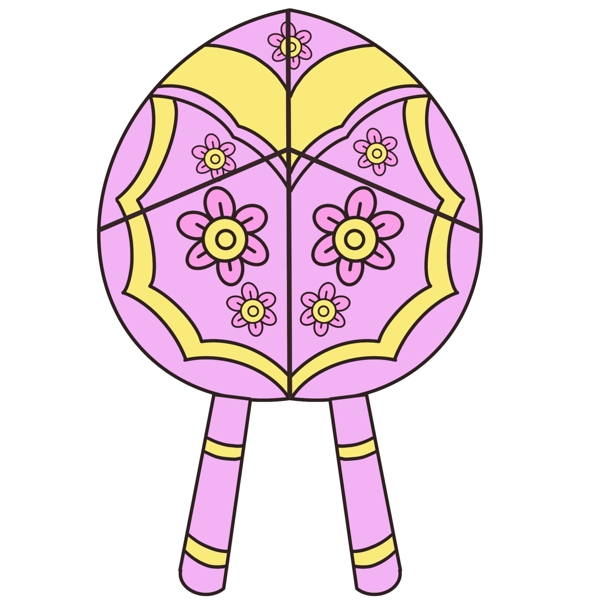 粉色花瓣风筝插图