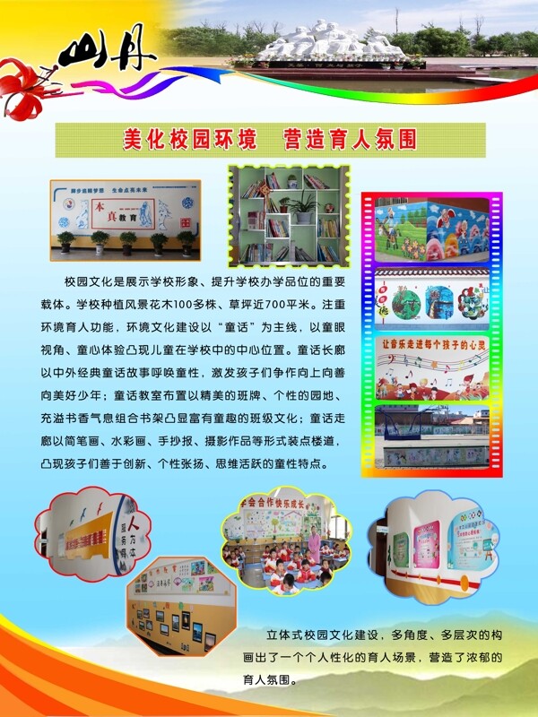 義務(wù)教育均衡縣驗收學(xué)校展板