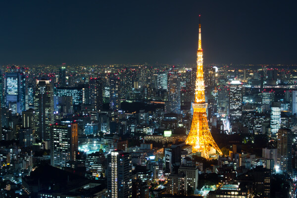 美丽东京夜景图片