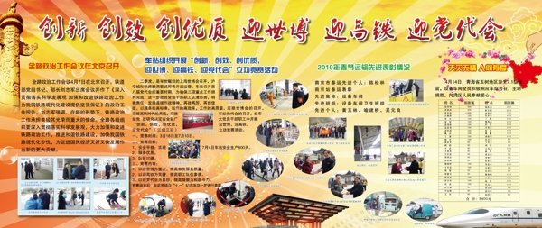 鐵路展板圖片