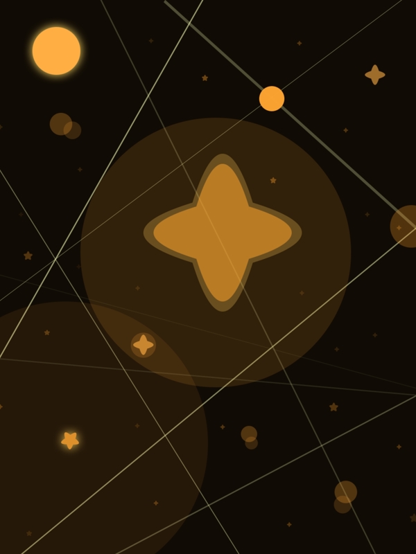創(chuàng)意幾何黑金背景星空?qǐng)D