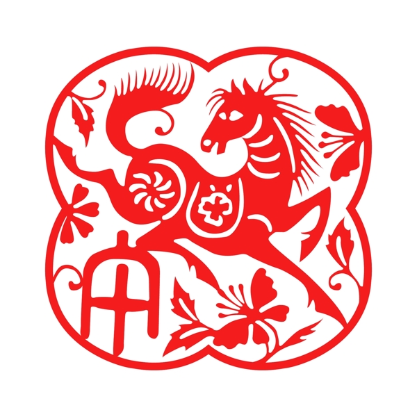 矢量圖風(fēng)格中國風(fēng)民族風(fēng)剪紙免費(fèi)素材