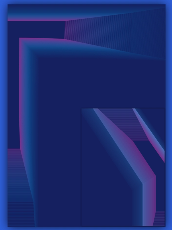 原创科技梦幻立体字母蓝紫色背景