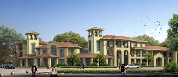 歐式建筑PSD26
