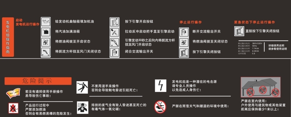 發(fā)電機(jī)運(yùn)行操作標(biāo)志圖片