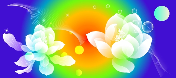 夢幻鮮花圖片