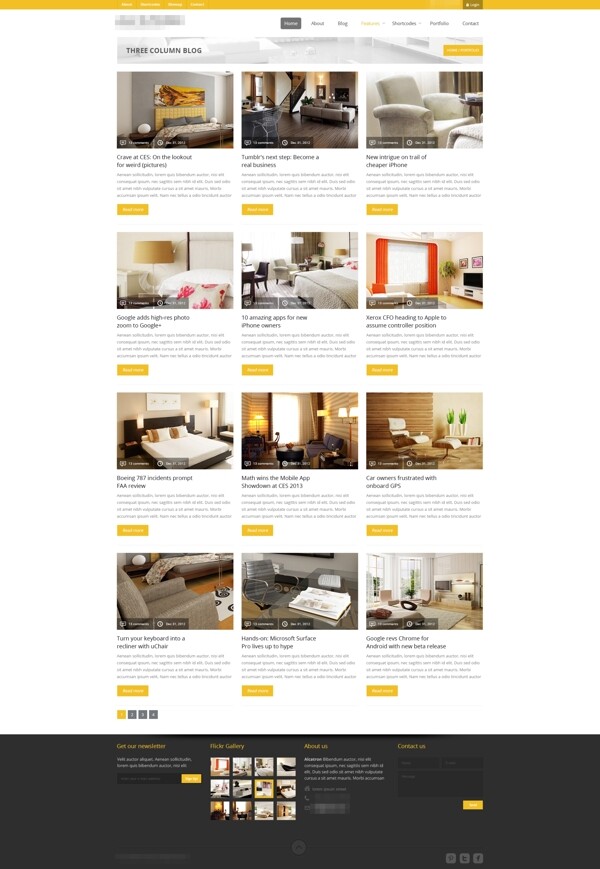 家居网站用户案例展示界面