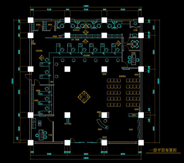 保險公司cad施工圖