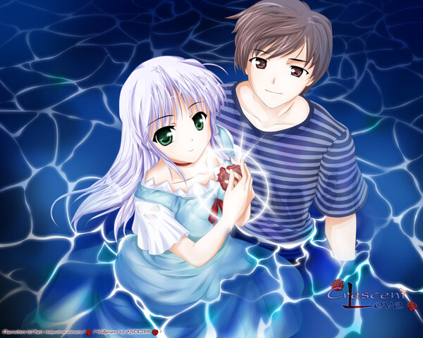 水中的少女