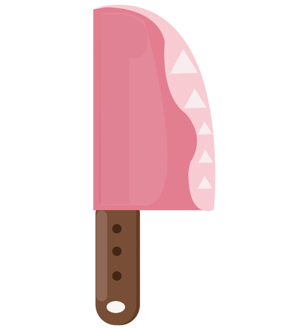 粉色厨具菜刀
