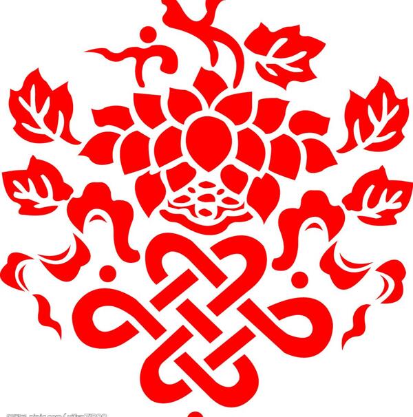 荷花图腾图片