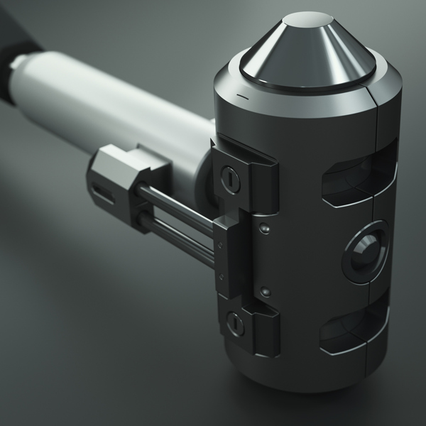 3D概念模型的黑色武器产品jpg素材