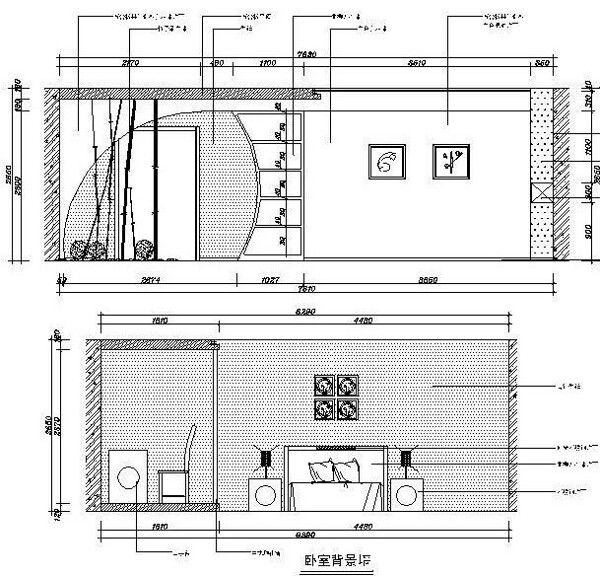 現(xiàn)代中式紅色風格樣板間施工圖及效果圖