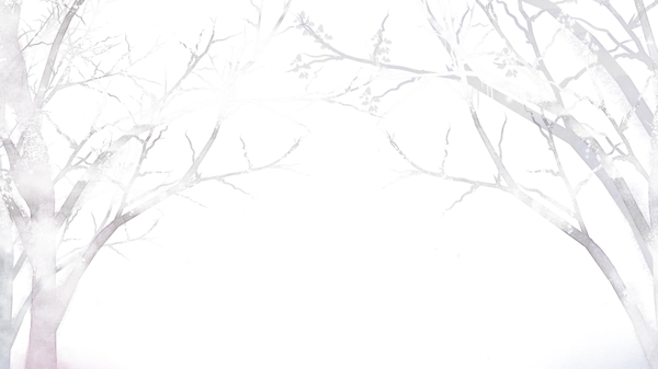冬季枯树积雪边框