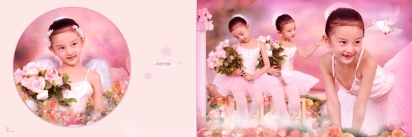 芭比娃娃芭比娃娃f兒童模板影樓魔法書DVD48