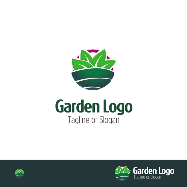 自然logo模板