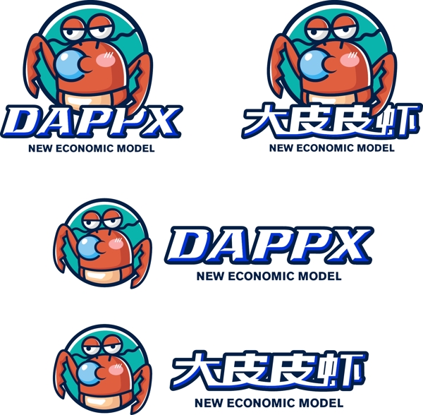 皮皮蝦logo設計圖