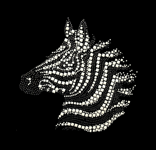 燙鉆馬斑馬女裝免費素材
