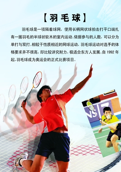 羽毛球簡介圖片