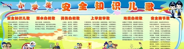 小學(xué)生安全知識(shí)兒歌