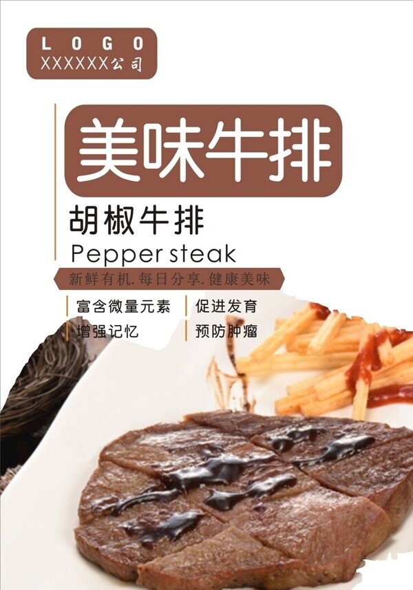 牛排海報
