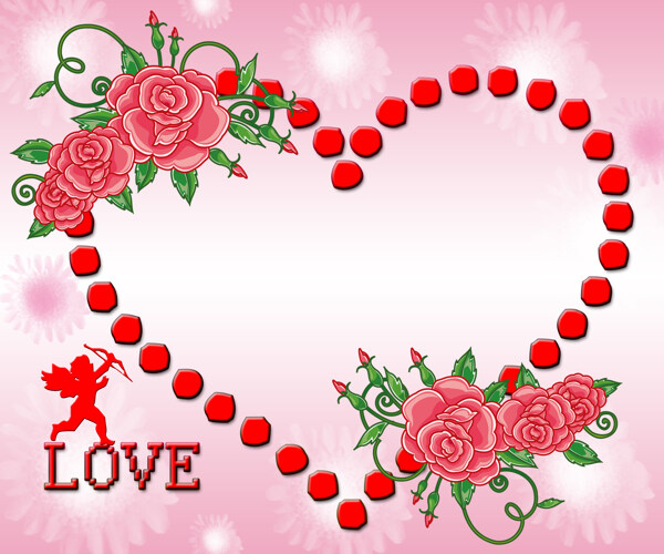 LOVE愛心相框
