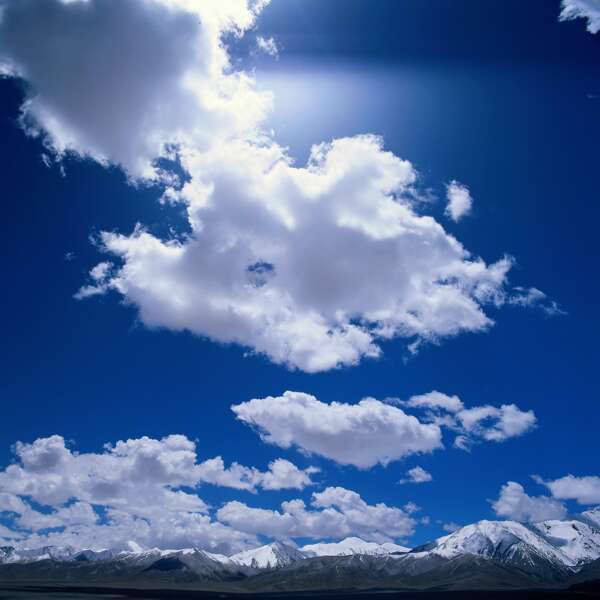 高清蓝天白云风景图片