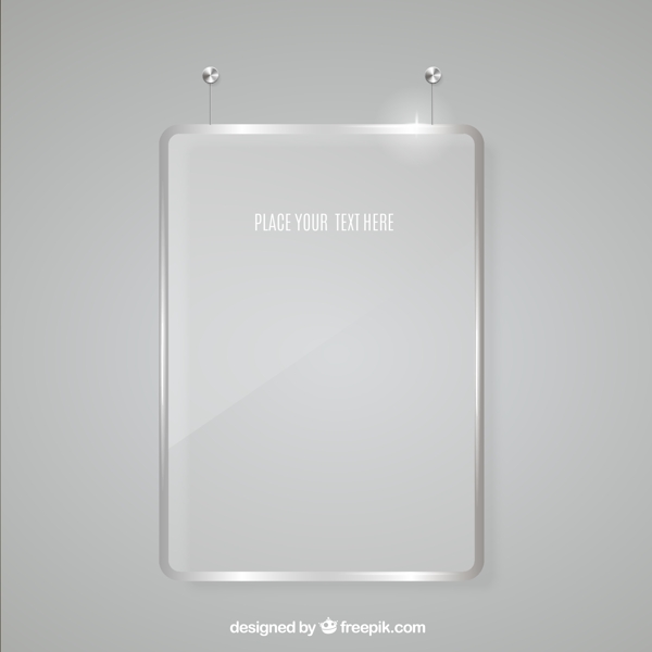 空白玻璃广告牌图片