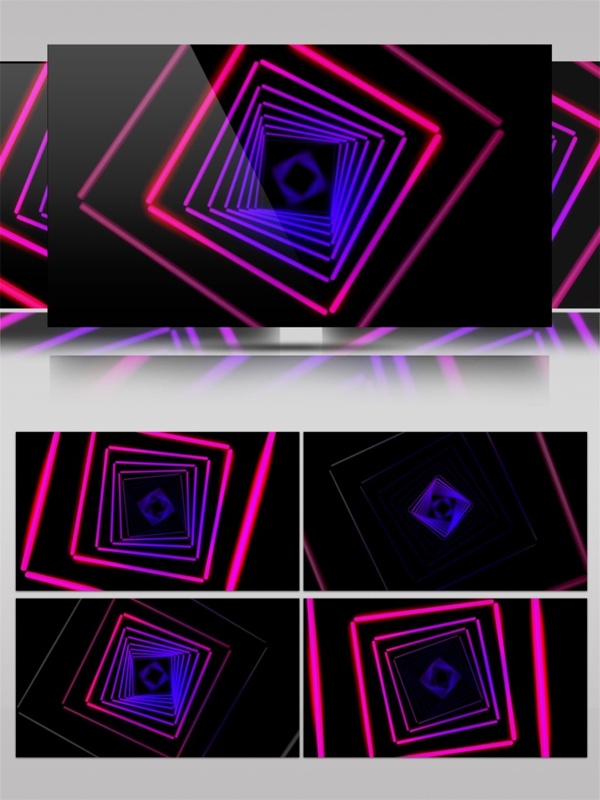 紫光动感方块动态视频素材