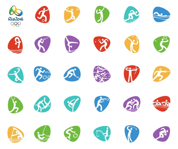 2016里约奥运项目标志