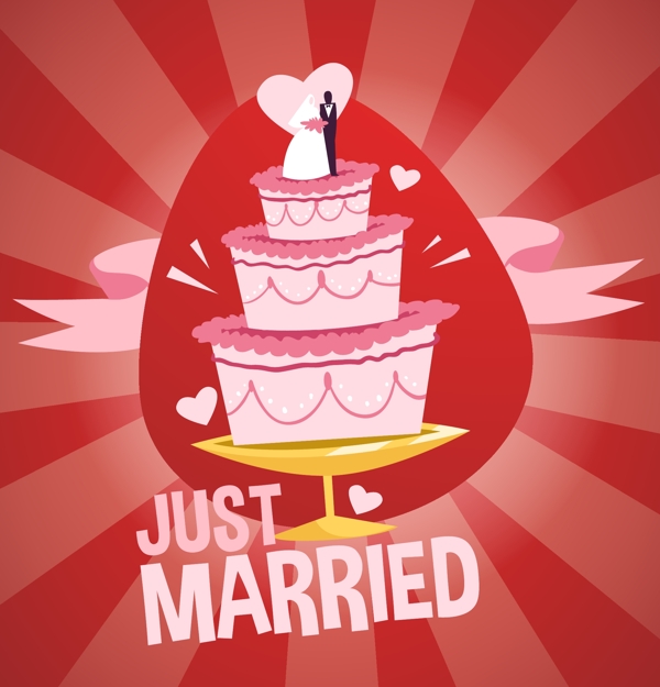 浪漫的結(jié)婚蛋糕