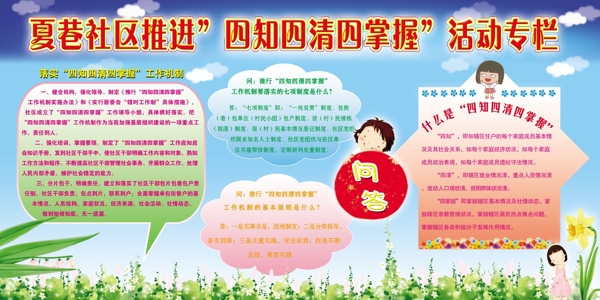 社区推进四知四清四掌握活动专栏