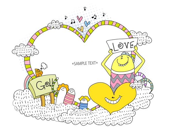 韓國(guó)卡通記事本模板18