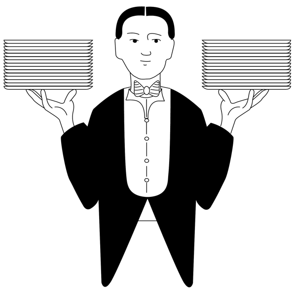 服務(wù)員漫畫