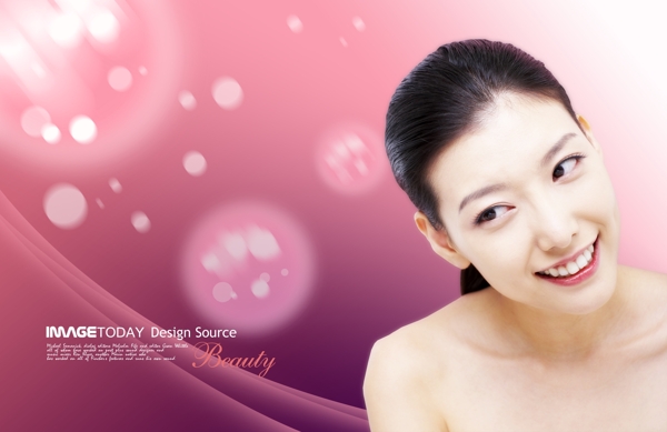 美女夢(mèng)幻背景psd源文件