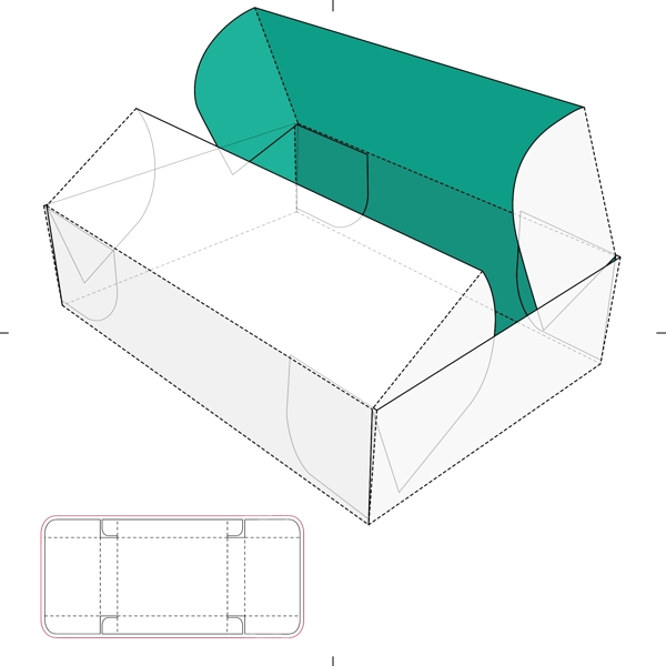 包装盒设计图个性礼盒效果图