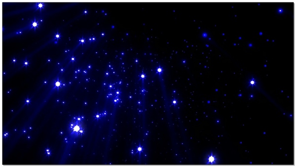粒子星光下落藍素材