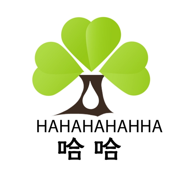 哈哈卡通logo设计