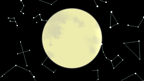 简约月亮星空背景设计