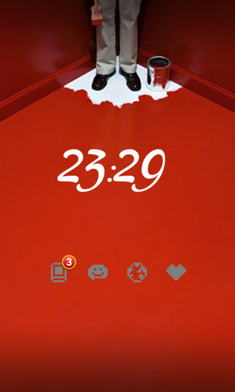紅色的