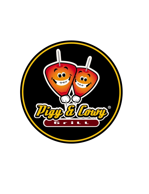 PigyandCowyGrilllogo設(shè)計欣賞PigyandCowyGrill飲料品牌LOGO下載標志設(shè)計欣賞