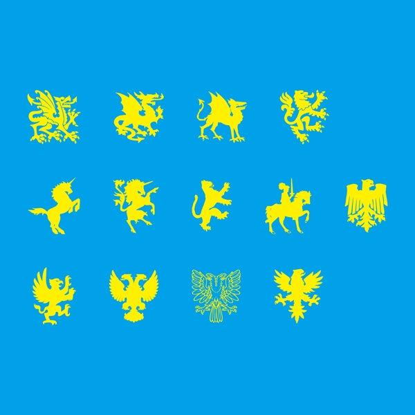 歐洲古典動物剪影