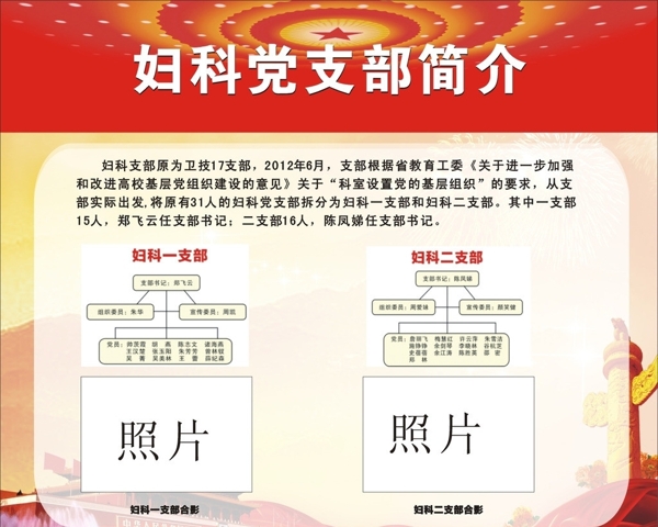 婦科黨支部介紹圖片