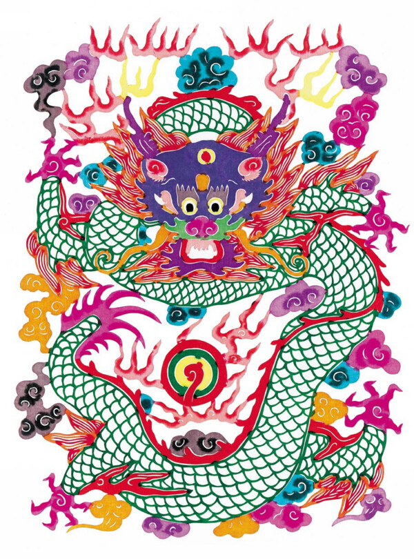 龍王剪紙